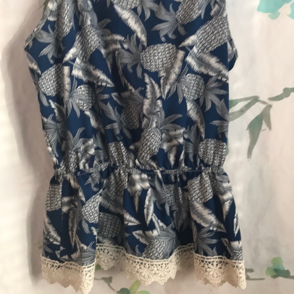 Pineapple peplum blouse